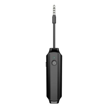 B12S Adaptador de recetor Bluetooth 5.0 sem fios 2 em 1 Adaptador de transmissor de áudio e música para altifalante de TV no automóvel
