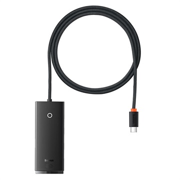 Hub USB-A / USB-C de 4-Portas Baseus Lite Series - 5Gbit/s - 1m - Preto