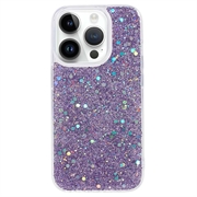 Capa de TPU Glitter Flakes para iPhone 15 Pro Max