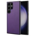 Capa Híbrida Revestida para Samsung Galaxy S24 Ultra - Púrpura