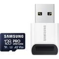 Cartão de memória Samsung Pro Ultimate MicroSDXC com leitor de cartões MB-MY128SB/WW