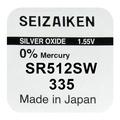 Bateria de óxido de prata Seizaiken 335 SR512SW - 1.55V