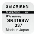 Bateria de óxido de prata Seizaiken 337 SR416SW - 1.55V
