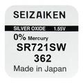 Bateria de óxido de prata Seizaiken 362 SR721SW - 1.55V