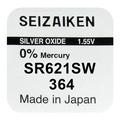 Bateria de óxido de prata Seizaiken 364 SR621SW - 1.55V
