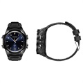 Smartwatch com Auriculares TWS JM06 - Bracelete em Silicone - Preto