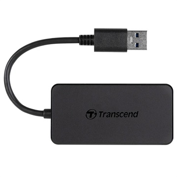 Transcend HUB2 USB 3.1 Gen 1 Hub - USB-A - Preto