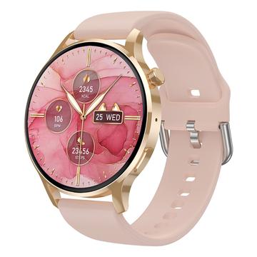 Watch3 pro 1.3" AMOLED Smart Watch com caixa metálica Bluetooth Call Pulseira de saúde feminina com monitorização do ritmo cardíaco
