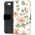 Bolsa tipo Carteira para iPhone 5/5S/SE - Floral