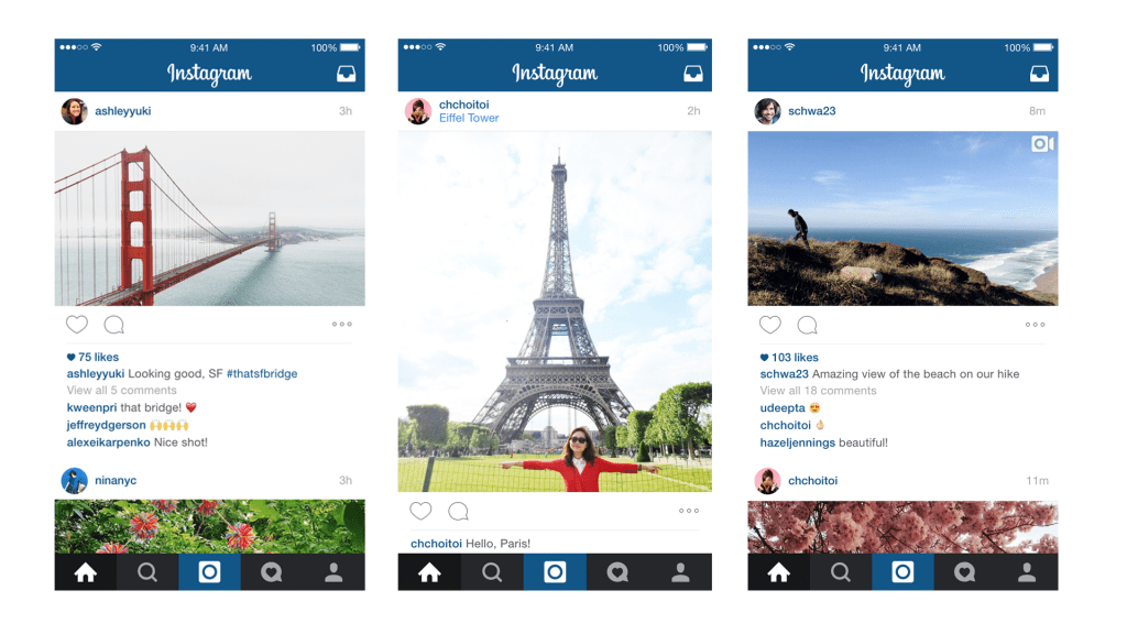 Formato retangular no Instagram 7.5 Retrato e paisagem no instagram 7.5