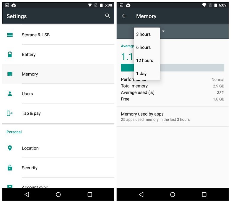 RAM Manager Android 6.0 Marshmallow RAM Manager