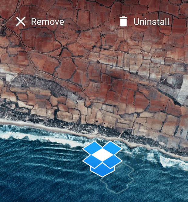 Desinstale aplicações diretamente do ecrã inicial no Android Marshmallow Android Marshmallow desinstalar aplicações