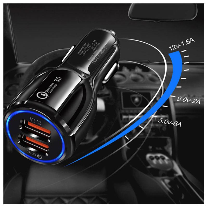 Carregador de carro com carregamento rápido