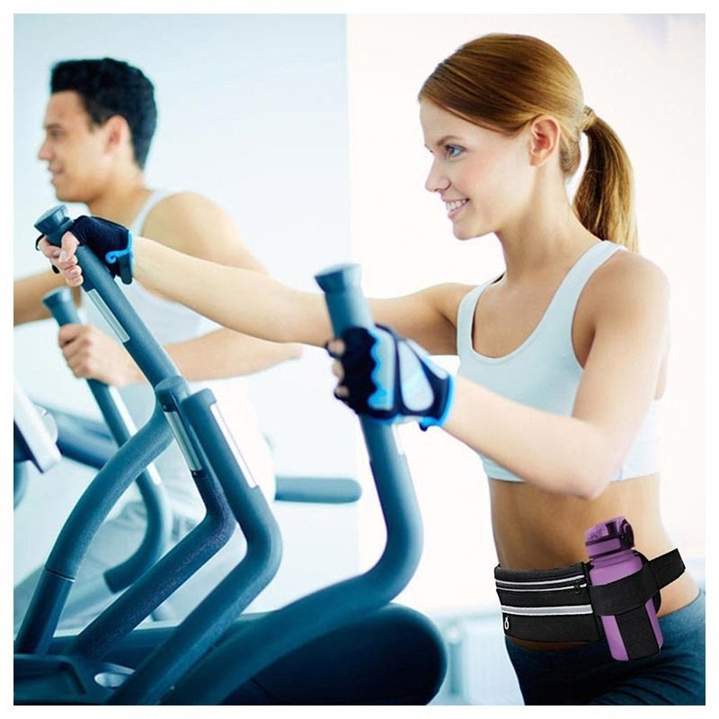 Bolsa de cintura resistente à água Bolsa de cintura impermeável com porta-garrafa