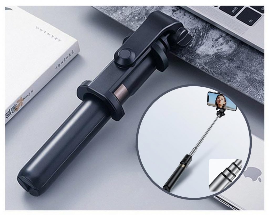 Pau de selfies e tripé do Rock