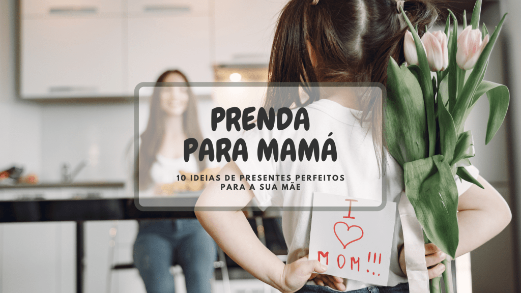 Prendas para mãe Menina a dar um presente para a mãe