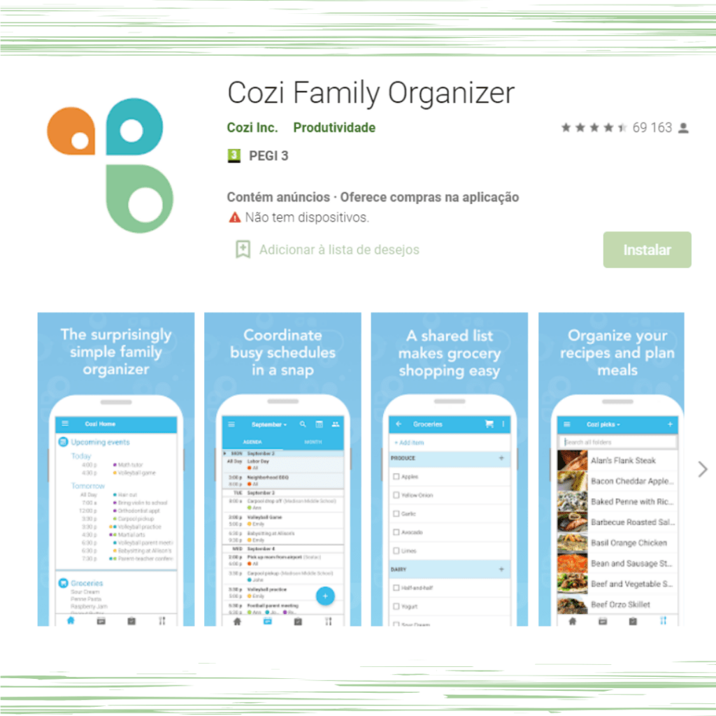 Aplicação Cozi Inc Cozi Family Organiser
