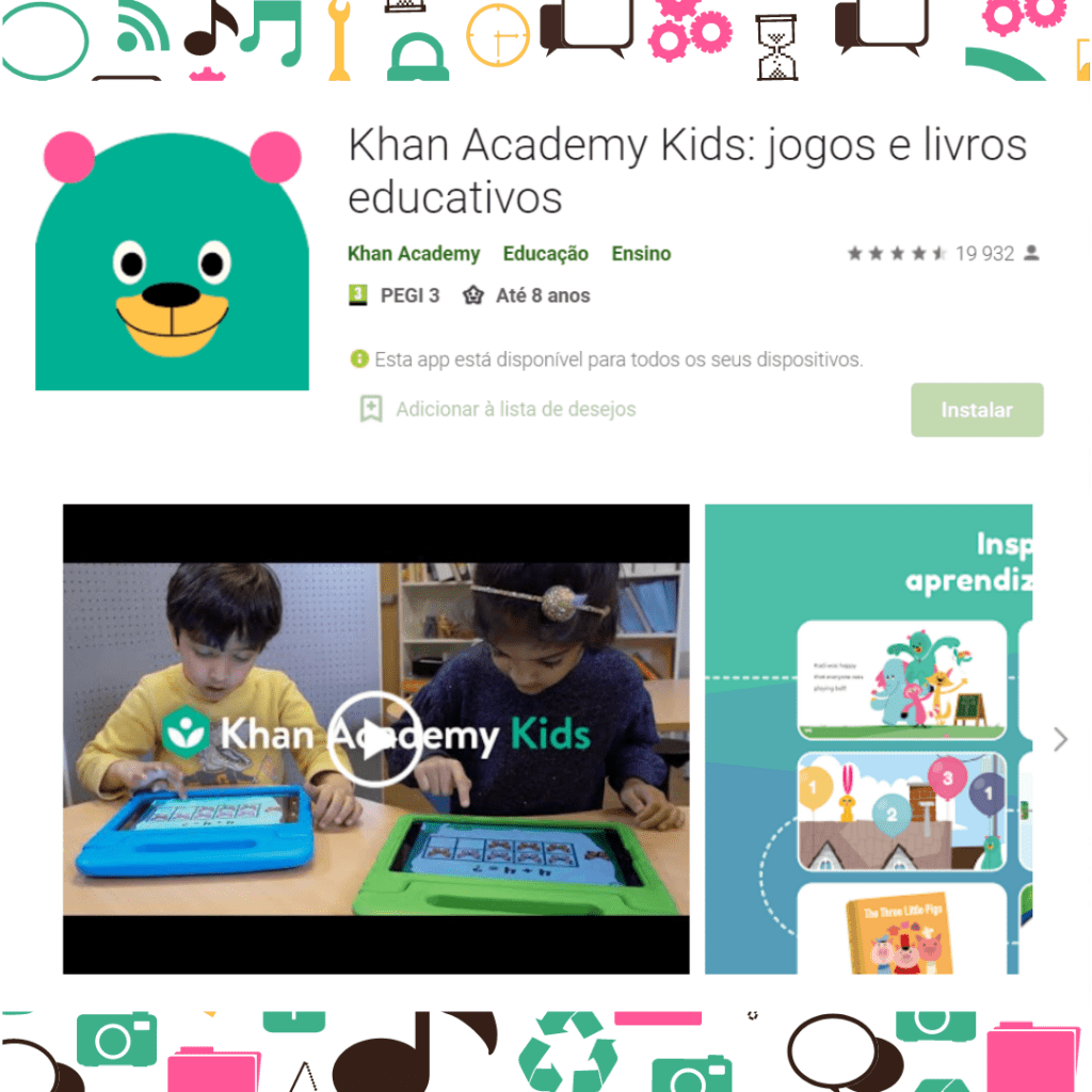 Aplicação Khan Academy Kids Aplicação de aprendizagem Khan Academy