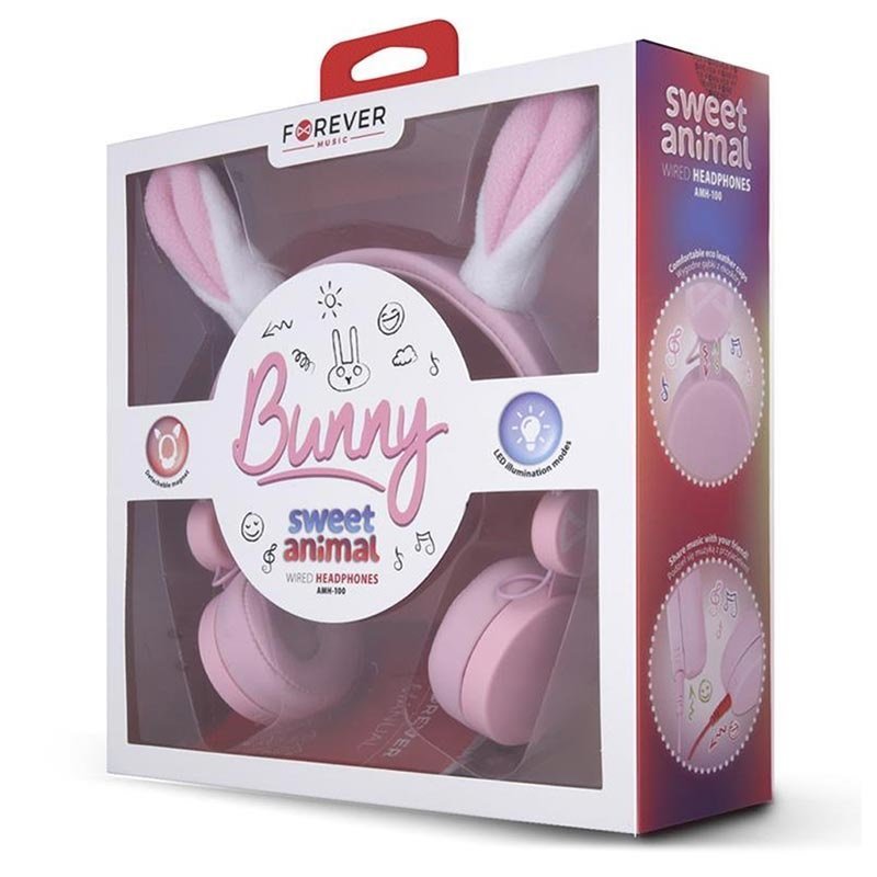 Fones de ouvido infantis Forever Sweet Animal Fones de ouvido infantis da Forever