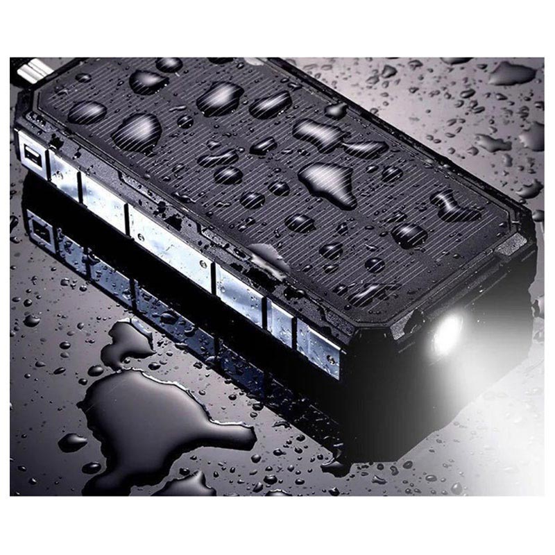 Powerbank à prova de água com células solares