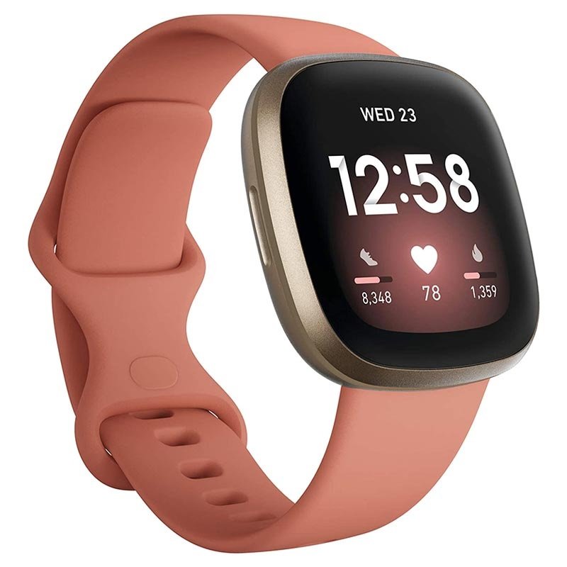 Smartwatch Fitbit de cor cobre