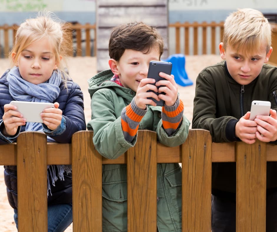 Children with Phones