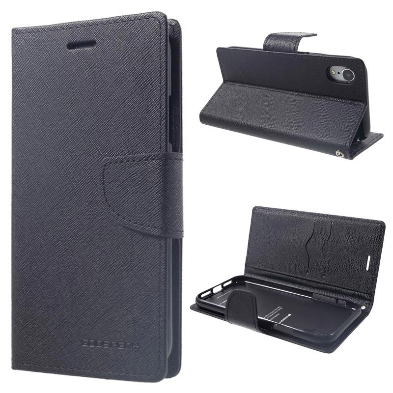 Capa carteira Mercury Goospery Fancy Diary para iPhone XR Capa tipo carteira para iPhone XR da Mercury