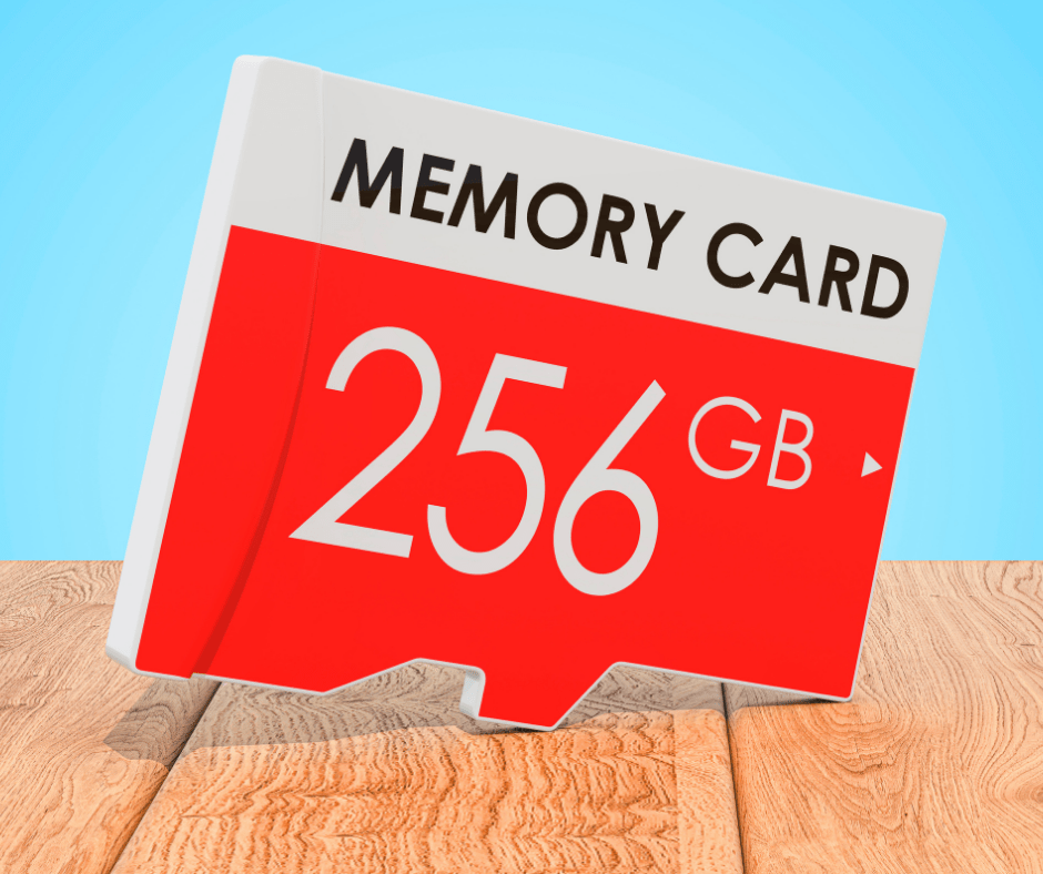 Capacidade dos cartões de memória