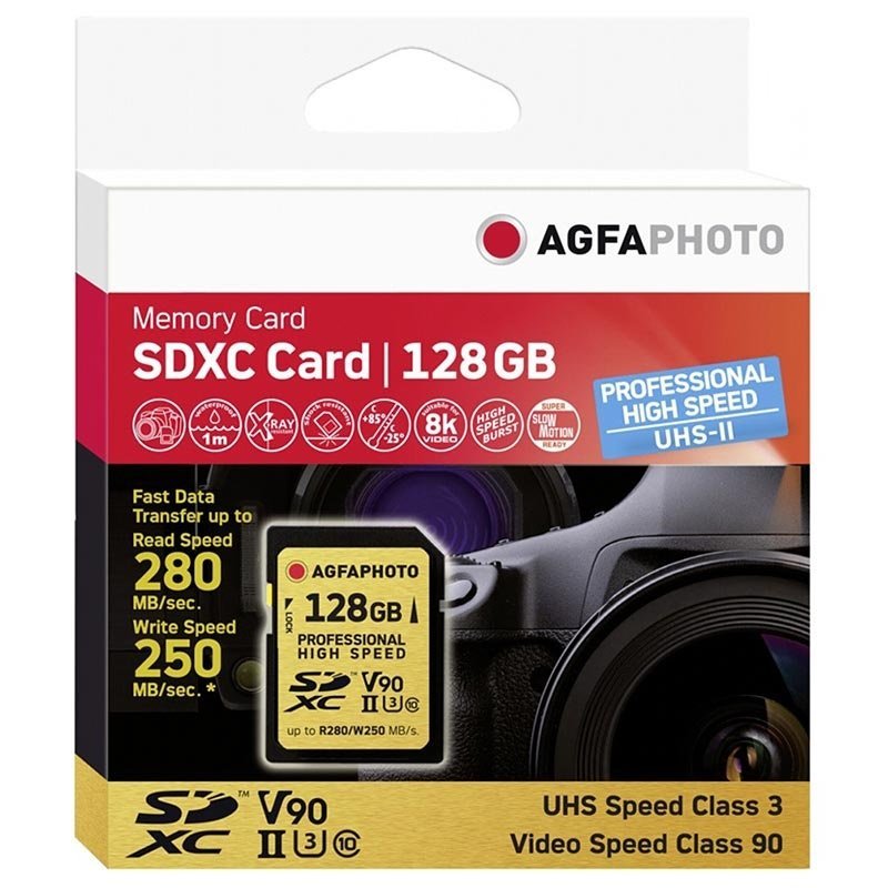 Cartão de memória AgfaPhoto  profissional de alta velocidade SDXC