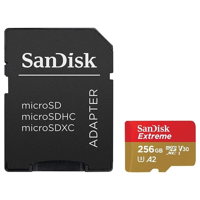 Cartão SanDisk Extreme MicroSDXC 256GB
