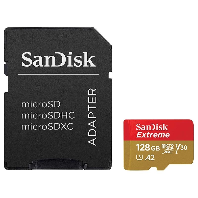 Cartão de memória SanDisk Extreme MicroSDXC Cartão de memória SanDisk Extreme 128GB