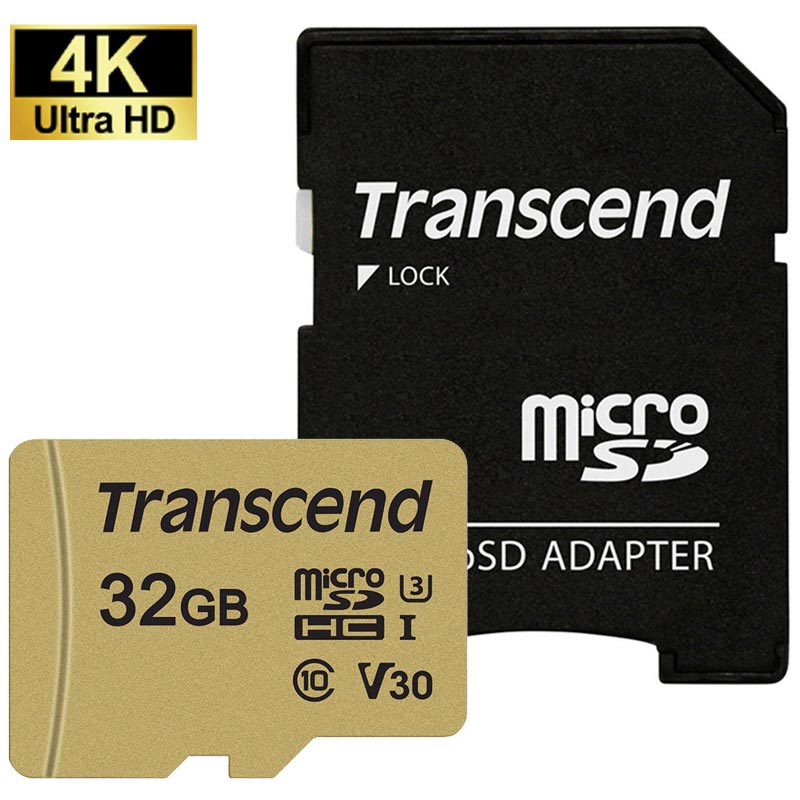 Cartão de memória Transcend 500S MicroSDHC/MicroSDXC Cartão de memória Transcend