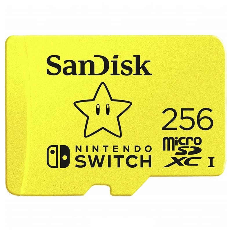 Cartão MicroSD SanDisk Nintendo Switch Cartão SanDisk Micro SD Nintendo Switch 256GB