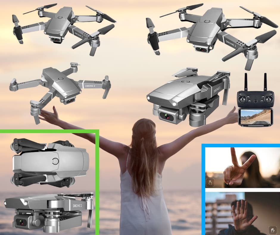 Drone Dobrável E68 Mini Drone E68 Mini