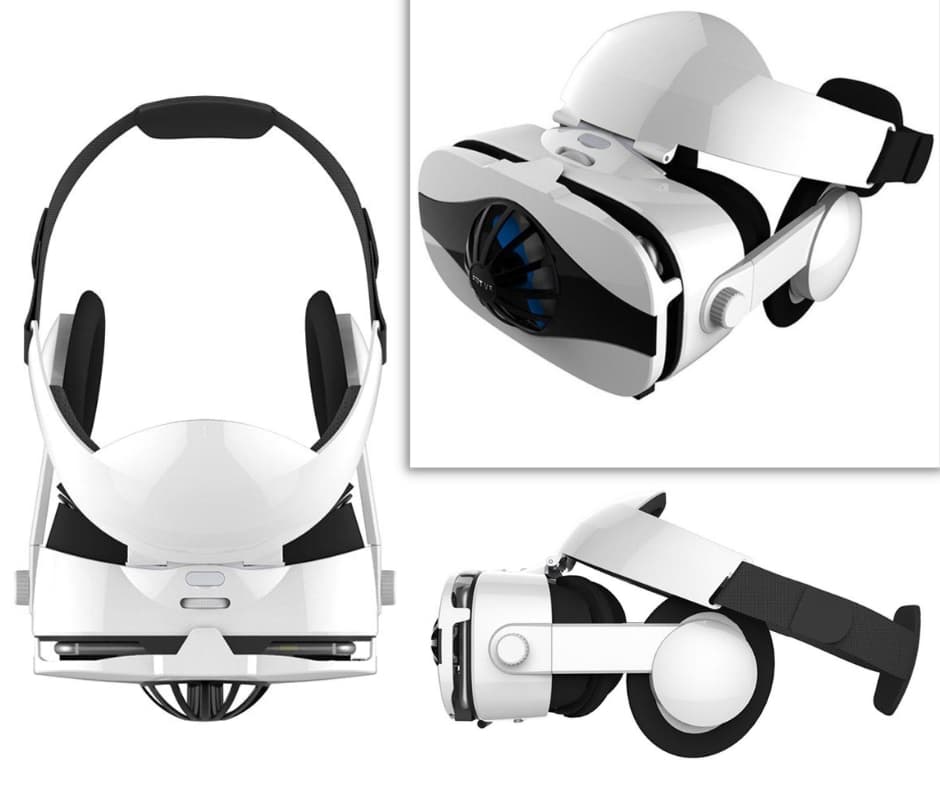 Óculos de Realidade Virtual 3D Fiit VR 5F com Proteção Antiluz Azul