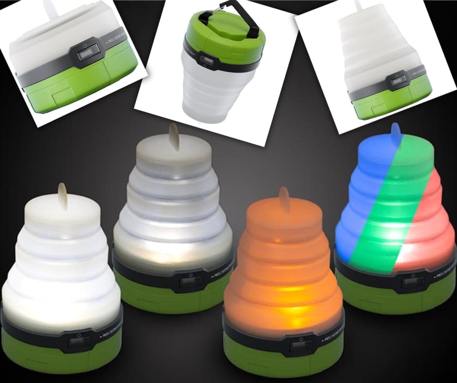 Lanterna LED de campismo dobrável Goobay 3-in-1 Lanterna de campismo dobrável 3-in-1 da Goobay