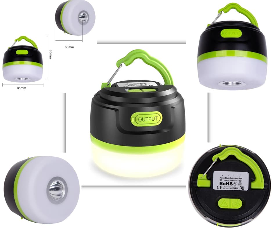 Lanterna de campismo LED portátil Lanterna LED para campismo