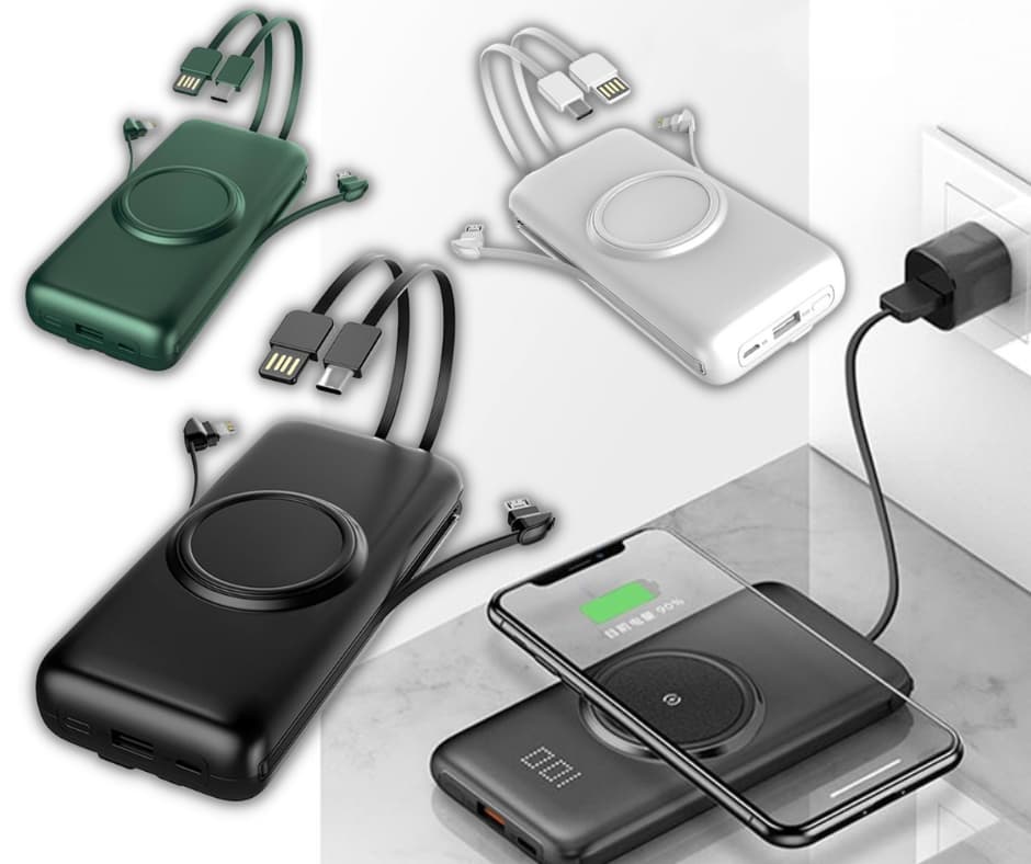 Powerbank Sem Fios Cyke P1 Plus Power bank Cyke P1 Plus - 20000 mAh