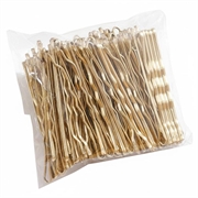 Conjunto de 100 ganchos de cabelo - ganchos de cabelo de 5cm para mulheres - dourado