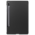 Folio case tripartida para Samsung Galaxy Tab S7/S8 - Preto