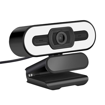 Webcam Full HD 1080p com Microfone e Luz de Preenchimento A55