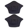 2 Protectores de calcanhar macios para sapatos, ténis e sapatos de salto alto - Preto / 10mm