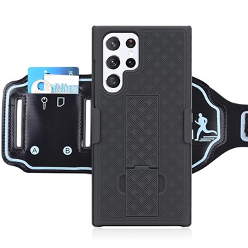 Braçadeira Desmontável 2-em-1 para Samsung Galaxy S22 Ultra 5G - Preto