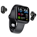 Smartwatch 2 em 1 Impermeável e Auriculares TWS X5