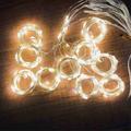 Cordas de fadas com 200 LEDs - 3m x 2m - Branco quente