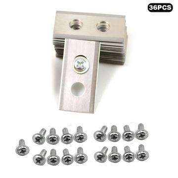 Conjunto de 36 lâminas de substituição em aço inoxidável para o cortador de relva robótico Worx Landroid L/M/Vision/S