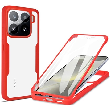 Capa 360 Série de Proteção Xiaomi 15 - Vermelho / Transparente