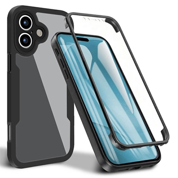 Capa 360 Série de Proteção iPhone 17 - Preto / Transparente