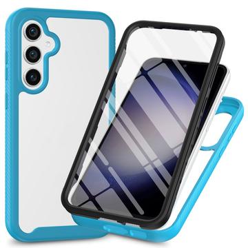 Capa 360 Série de Proteção Samsung Galaxy A35 - Azul Bebé / Transluzente