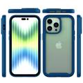 Capa 360 Série de Proteção para iPhone 14 Pro - Azul Escuro / Transparente